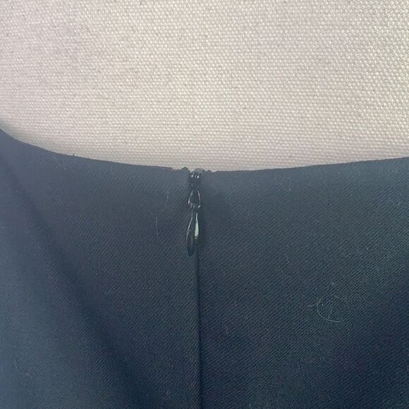 Escada black virgin wool blend sheath dress - Picture 7 of 8